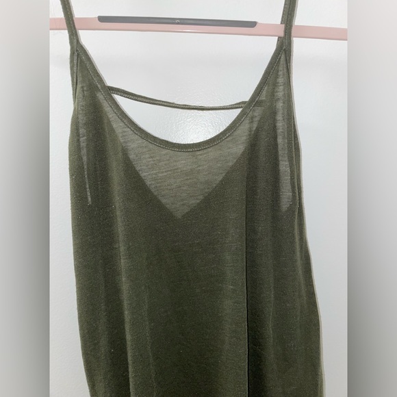 Urban Outfitters Dark Green flowy tank top - size XS - Picture 4 of 8